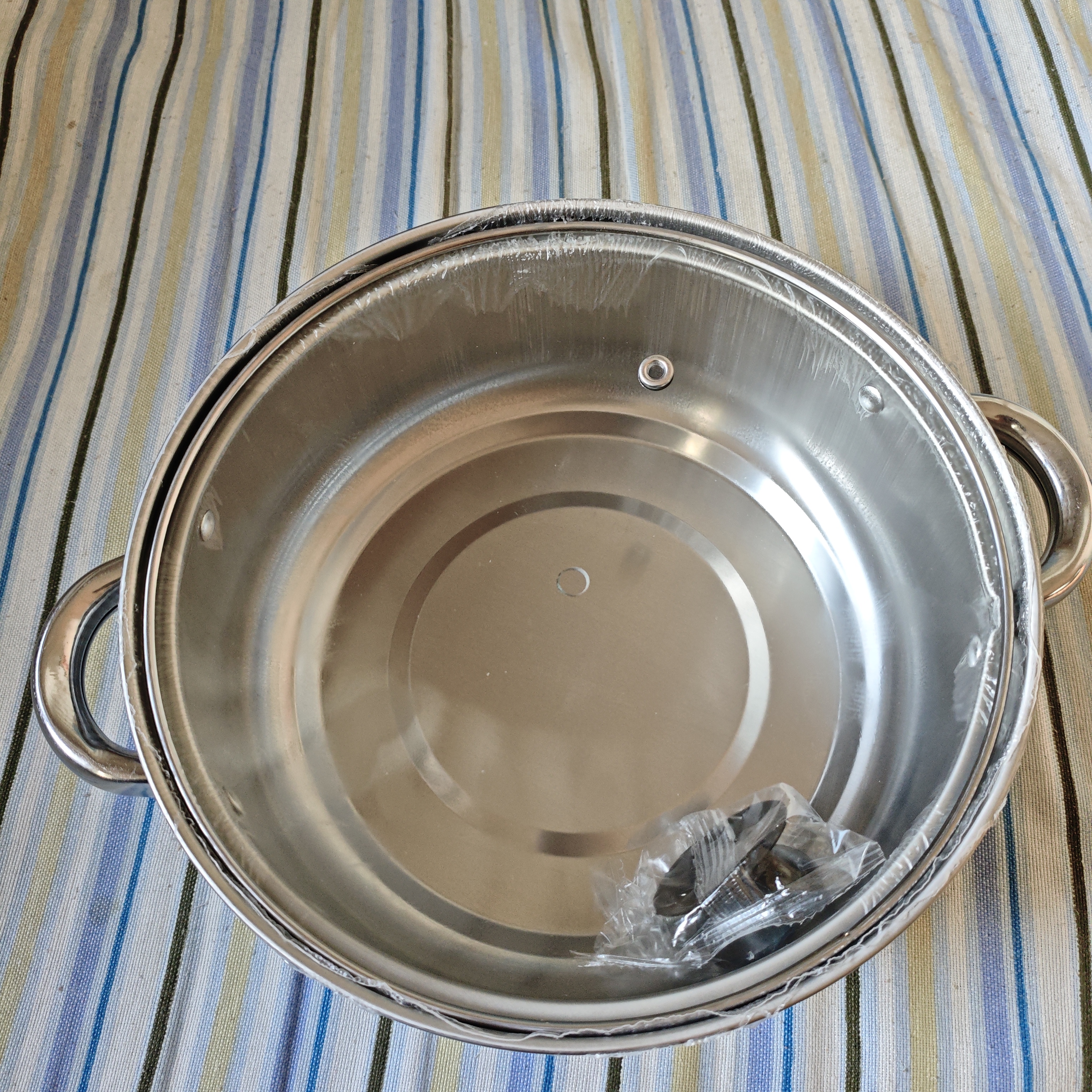 不锈钢汤锅家用特厚蒸锅一体电磁炉煲汤炖锅煮粥锅燃气双耳锅 24CM【带盖】组合加厚底 实拍图
