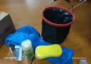 悦卡 洗车工具套装 组合家用洗车清洁套装工具 毛巾海绵水桶手套刮水板仿鹿皮巾 汽车用品 实拍图