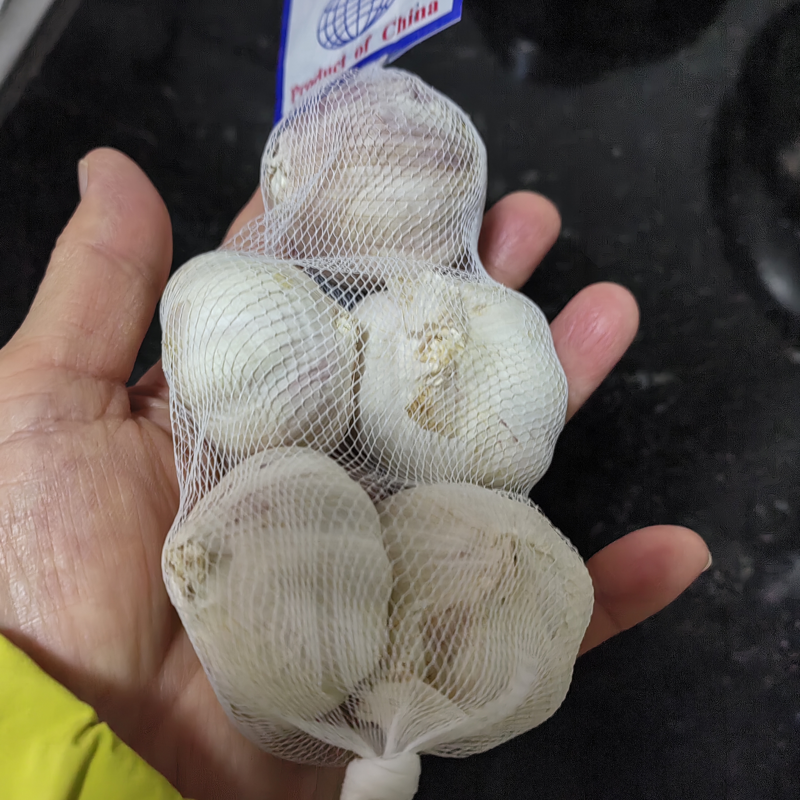 大蒜精装出口蒜出蔬菜水果调料牛肉生蚝小龙虾食材 山东出口标准网兜装袋5头 净重110g 中果直径4cm 实拍图