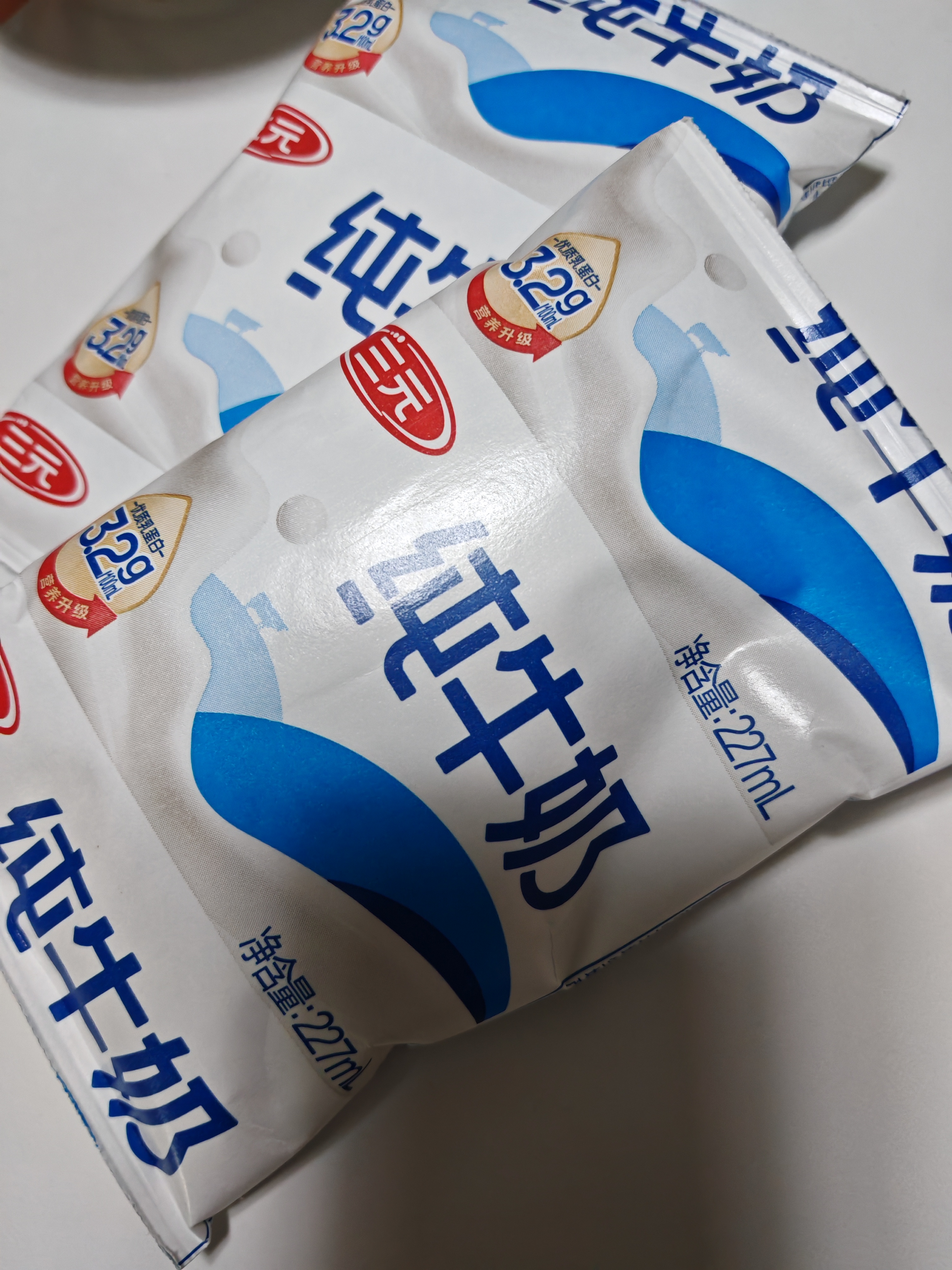 三元小福纯牛奶整箱227ml*16包 枕包 3.2g乳蛋白营养早餐伴侣 实拍图