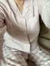 MUJI女式 无侧缝双层纱织 睡衣家居服套装纯棉女装26新款浅粉红色6A L 实拍图