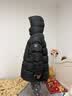 保姆鹅 【风墙】儿童羽绒服宝宝中长款护脸厚款外套保暖童装[NG2664] 炭黑 150 实拍图