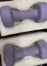 Keep哑铃女士健身家用3kg*2彩色浸塑环保手铃全身塑形薄肌训练紫灰 实拍图