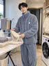 雪中飞珊瑚绒睡衣男士秋冬季2026年新款加绒加厚法兰绒家居服套装可外穿 NSJLY-KS17青瓦灰雪花绒K字标男 【柔软抗静电】 L -170/88A 【建议100-130斤】 实拍图