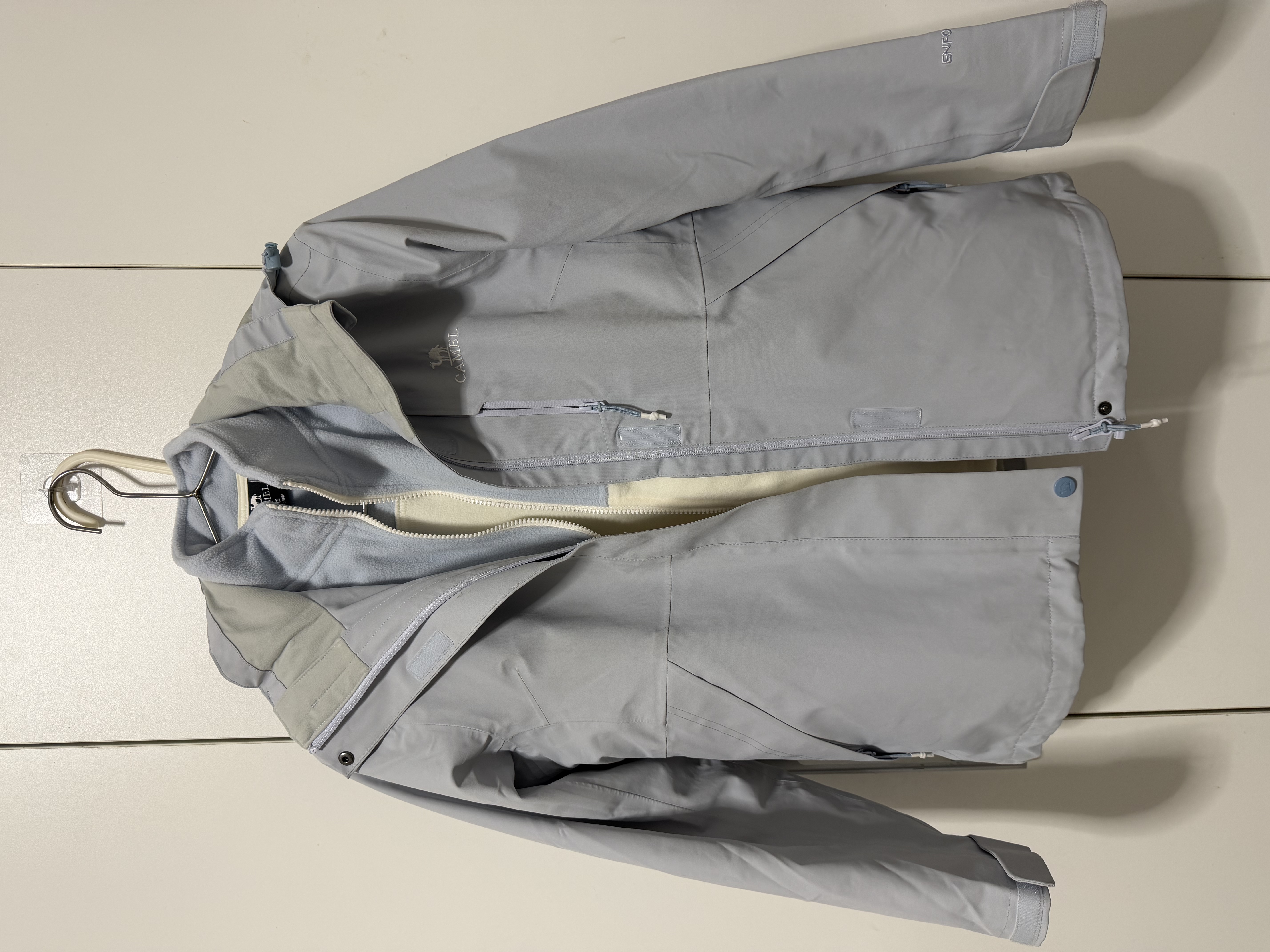 骆驼（CAMEL）CamelTex户外御寒冲锋衣男女同款防油污外套三合一登山服  S 实拍图