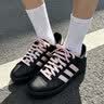 adidas双11主推 DAILY 4.0百搭复古休闲板鞋男女阿迪达斯轻运动   黑色/浅粉   37 实拍图