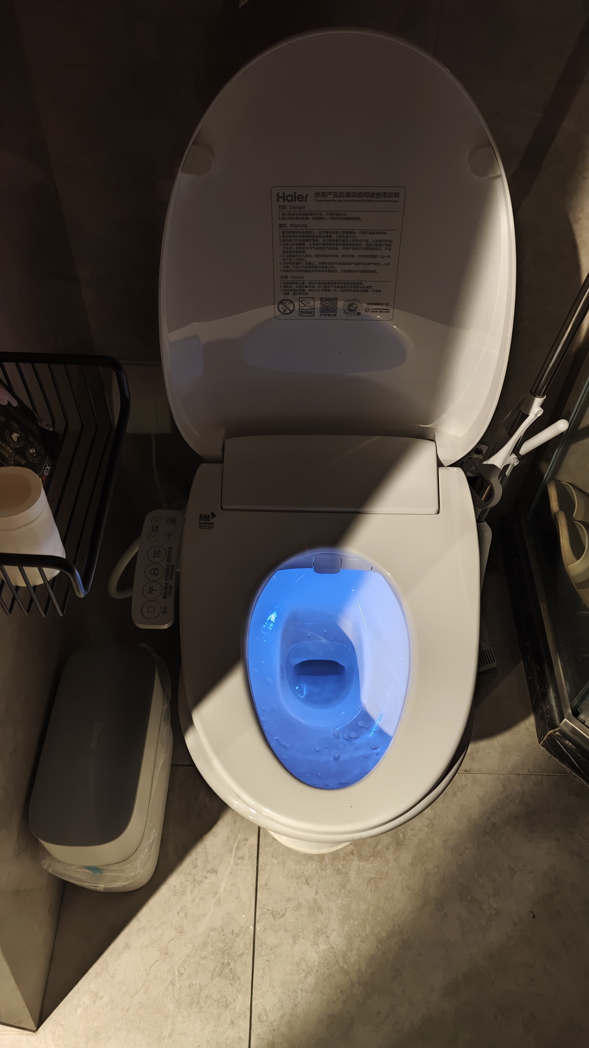 海尔（Haier）智能马桶盖即热手柄系列 小贝壳2.0 全自动坐便盖 京东安装117Pro 实拍图