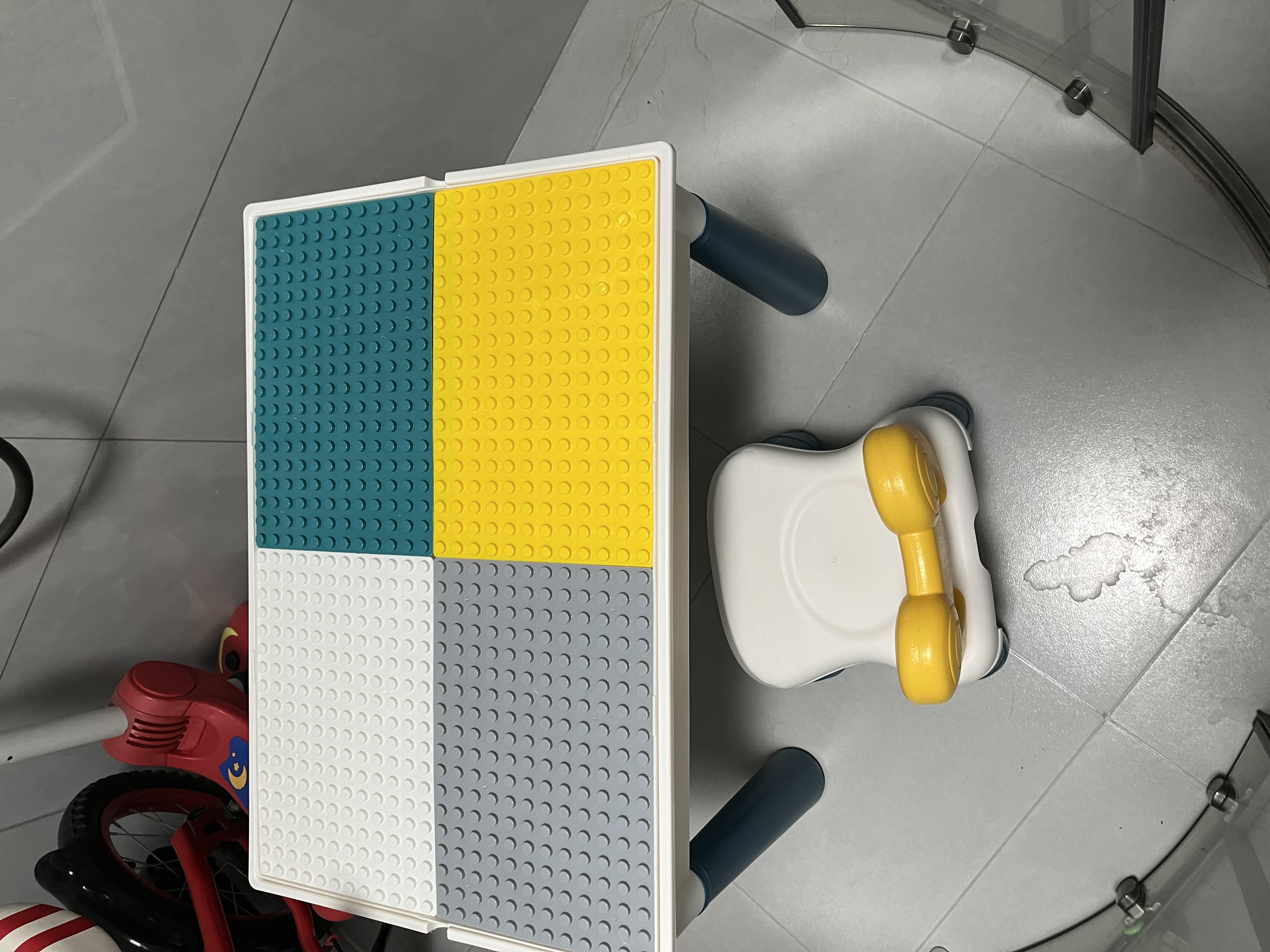 星涯优品积木桌大颗粒儿童玩具男女孩拼装益智玩具学习餐桌1-3-6生日礼物 实拍图
