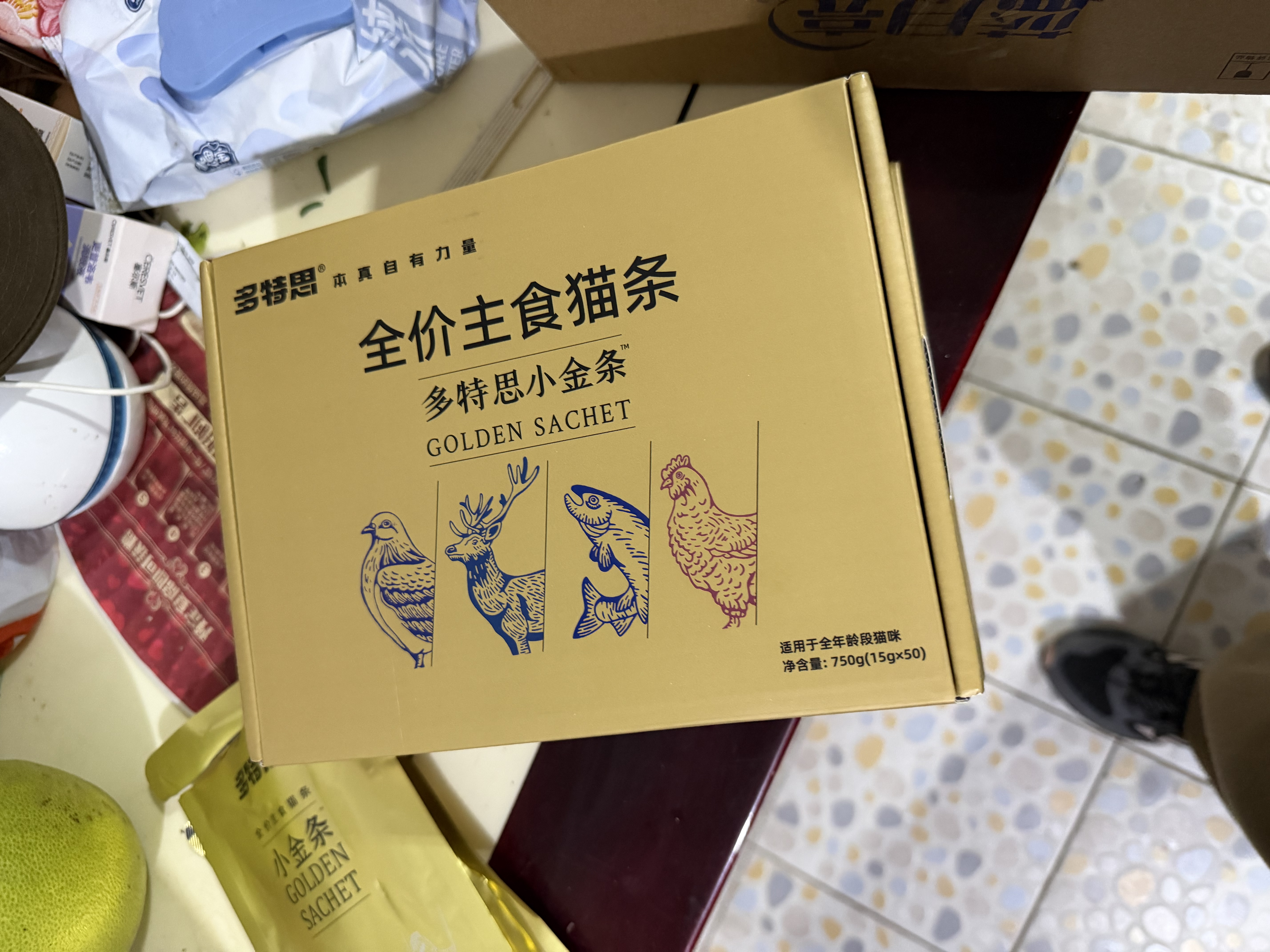 多特思猫零食主食猫条高肉含量成幼猫全价湿粮罐头猫饭小金条15g*100支 实拍图