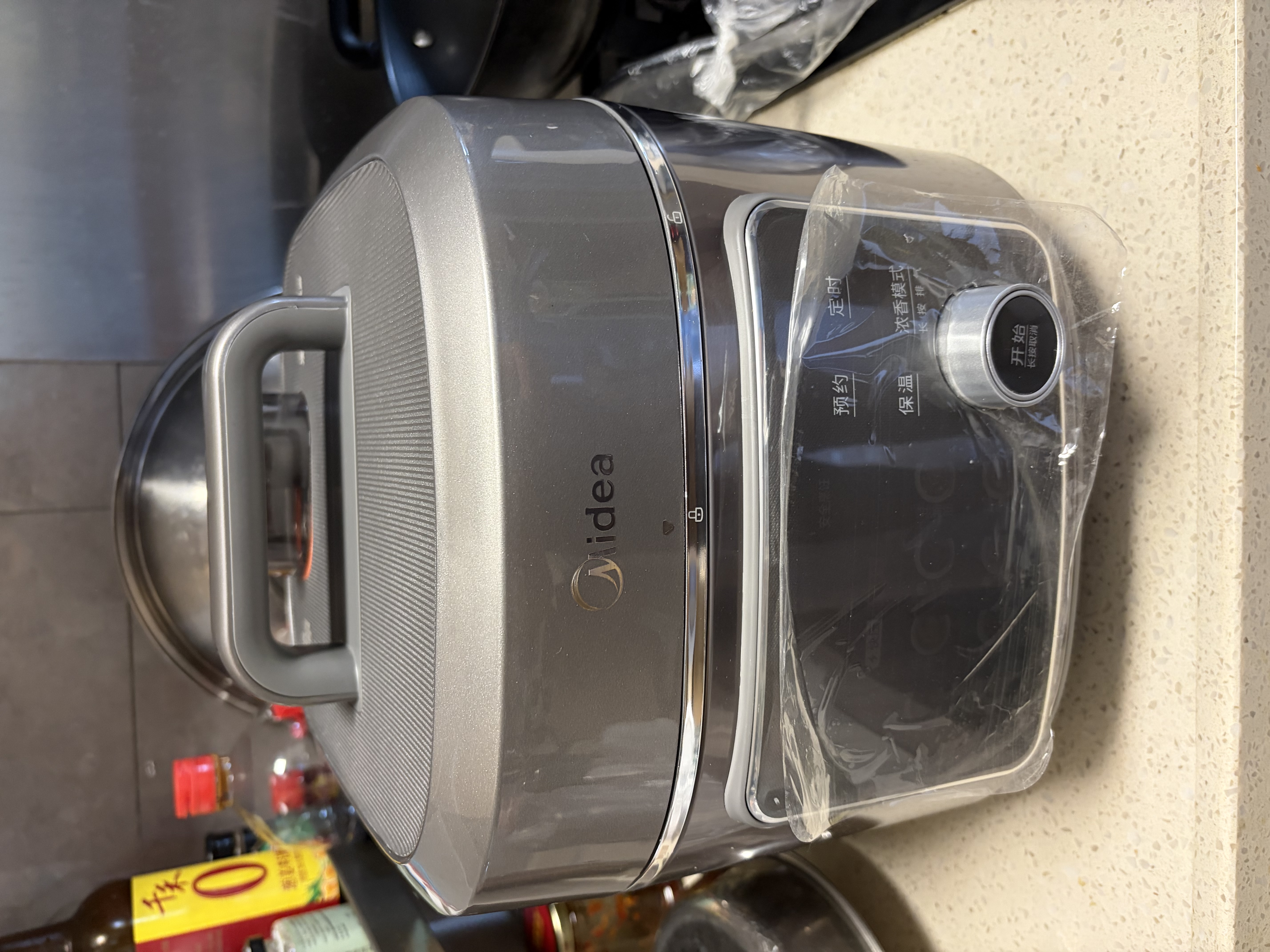 美的（Midea）0涂层316L低脂电压力锅5L高压电饭锅有钛0氟耐磨 蒸煮多功能一体电高压锅电饭煲家用4-6人 C5650F 实拍图