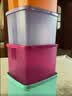 特百惠（Tupperware）冷藏800ml*4保鲜盒蔬菜水果收纳盒食品级密封冰箱储物盒 彩色盖 实拍图