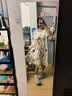 猫人女士睡衣女冰丝睡裙夏季女凉感带胸垫法式纯欲风蕾丝家居服L 实拍图