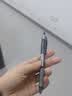 得力（deli）臻顺滑中性笔签字笔 0.5mm子弹头按动笔水笔 办公用品学生文具 黑色 12支/盒S08 实拍图