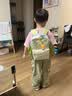 SHUKIKU儿童书包幼儿园防丢失防泼水大容量户外旅游双肩包绿豆薄荷S+码 实拍图
