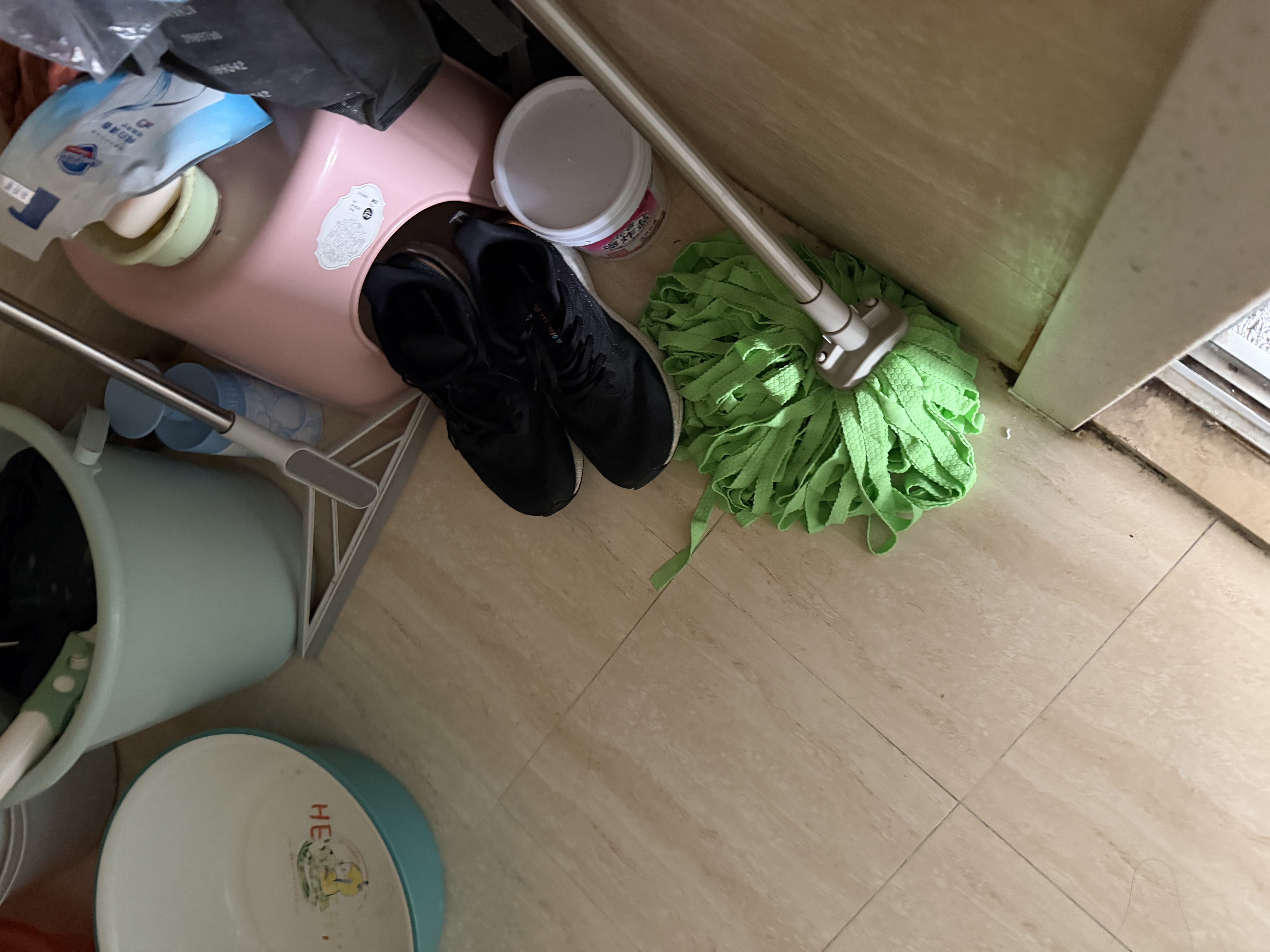 科力邦（Kelibang） 拖把 环卫公司木地板传统墩布头 工厂酒店大堂鹿皮巾吸水拖布 随机颜色 KB1212 实拍图
