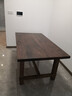 及木良作可定制北美黑胡桃木樱桃木 超大桌大板桌餐桌工作台书桌日式北欧 北美黑胡桃木 1.6m 实拍图
