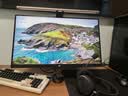 明基(BenQ) ScreenBar Halo2屏幕挂灯护眼全光谱电竞智能无线显示器灯 实拍图