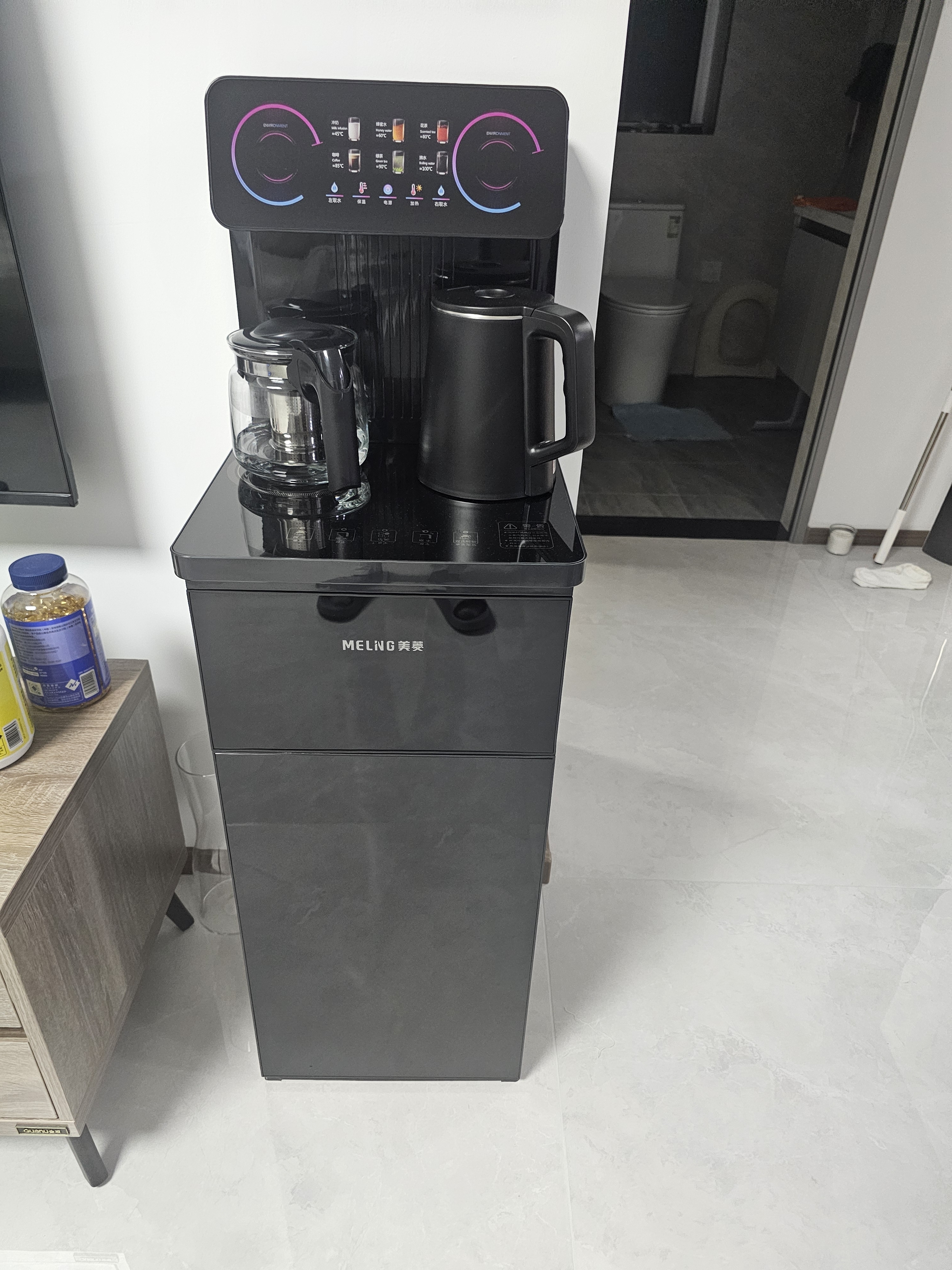 美菱（MeiLing）茶吧机【有钛度系列】家用多功能智能遥控温热型立式饮水机2026年新款 有钛度系列【升级抑菌+0涂层0异味】 制热型 实拍图