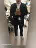 卡度顿西服套装男三件套职业商务小西装正装外套男修身新郎伴结婚礼服 黑色双扣【西服+西裤+衬衫】 6XL 【185-200斤】+8件礼品 实拍图
