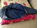 黑冰羽绒睡袋户外G400|G700|G1000|G1300鹅绒露营超轻睡袋可拼接情侣 新标准蓝色G1300(-23度) L-174身高以上 实拍图