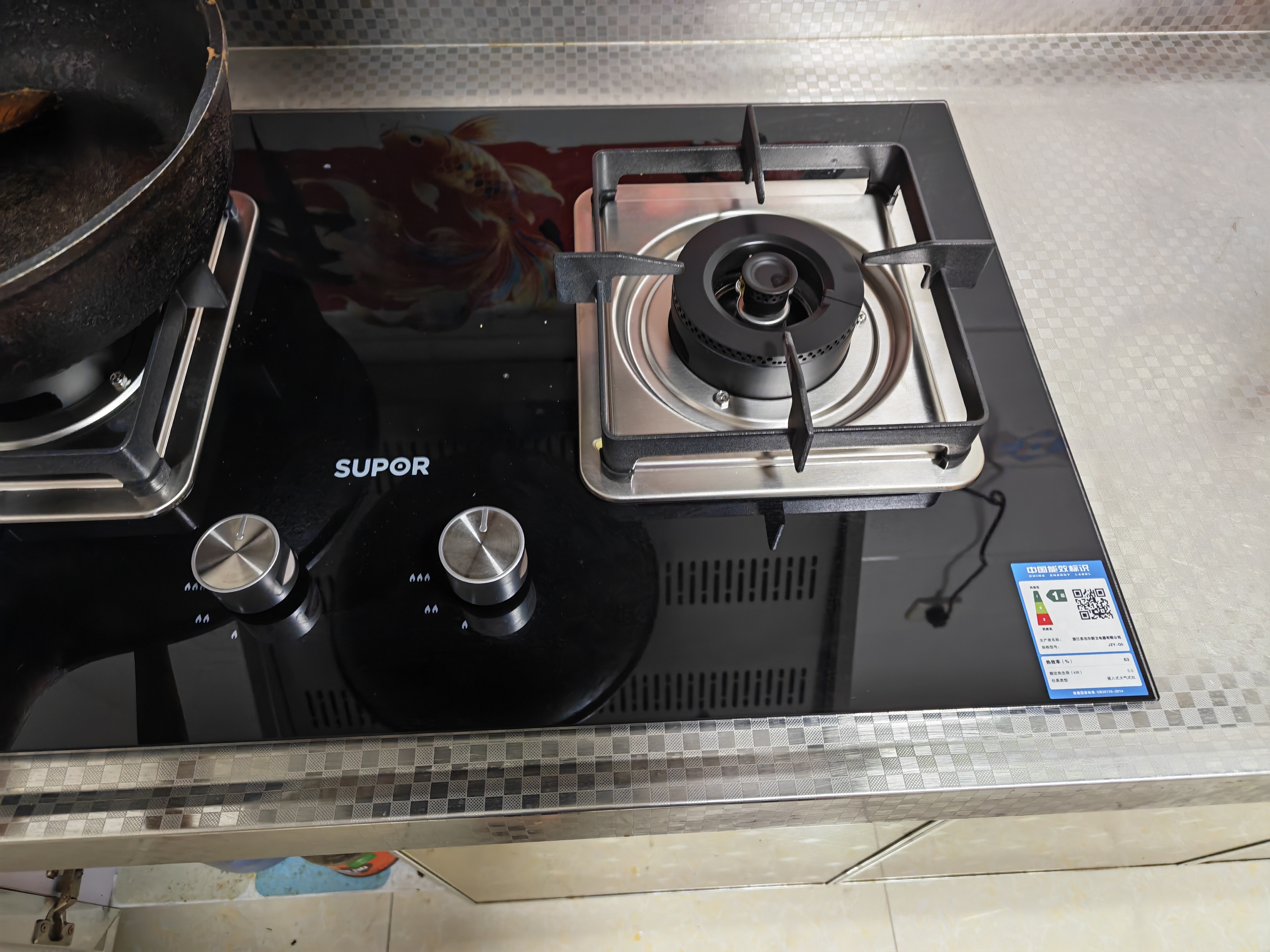苏泊尔（SUPOR）燃气灶煤气灶具双灶5.0KW大火力一级能效台式嵌入式钢化玻璃面板全进风液化气Q5 实拍图