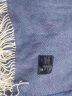 喜屋（SHERWOOD）羊毛毯 可机洗澳洲进口丝光羊毛 四季空调毯办公室沙发午睡毯 蓝色 130*160cm(约1.6斤） 实拍图