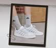 adidas ENTRAP美式校园风运动鞋少年感复古篮球风板鞋阿迪达斯   白色/金属暗银   41 实拍图