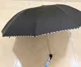 天堂伞 加大雨伞三折 经典商务伞格纹10骨加大雨伞男女 藏青 实拍图