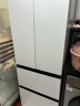 松下（Panasonic）【小海豚】400升四门法式超薄冰箱 银离子 60cm宽占地小 风冷无霜 冰纹白色NR-JD40WSA-W 实拍图