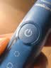 飞利浦（PHILIPS）声波电动牙刷钻石3系 5倍洁齿5种模式 洁净亮白2刷头价保双11 生日礼物送男士/女友 HX5181/02蓝 实拍图
