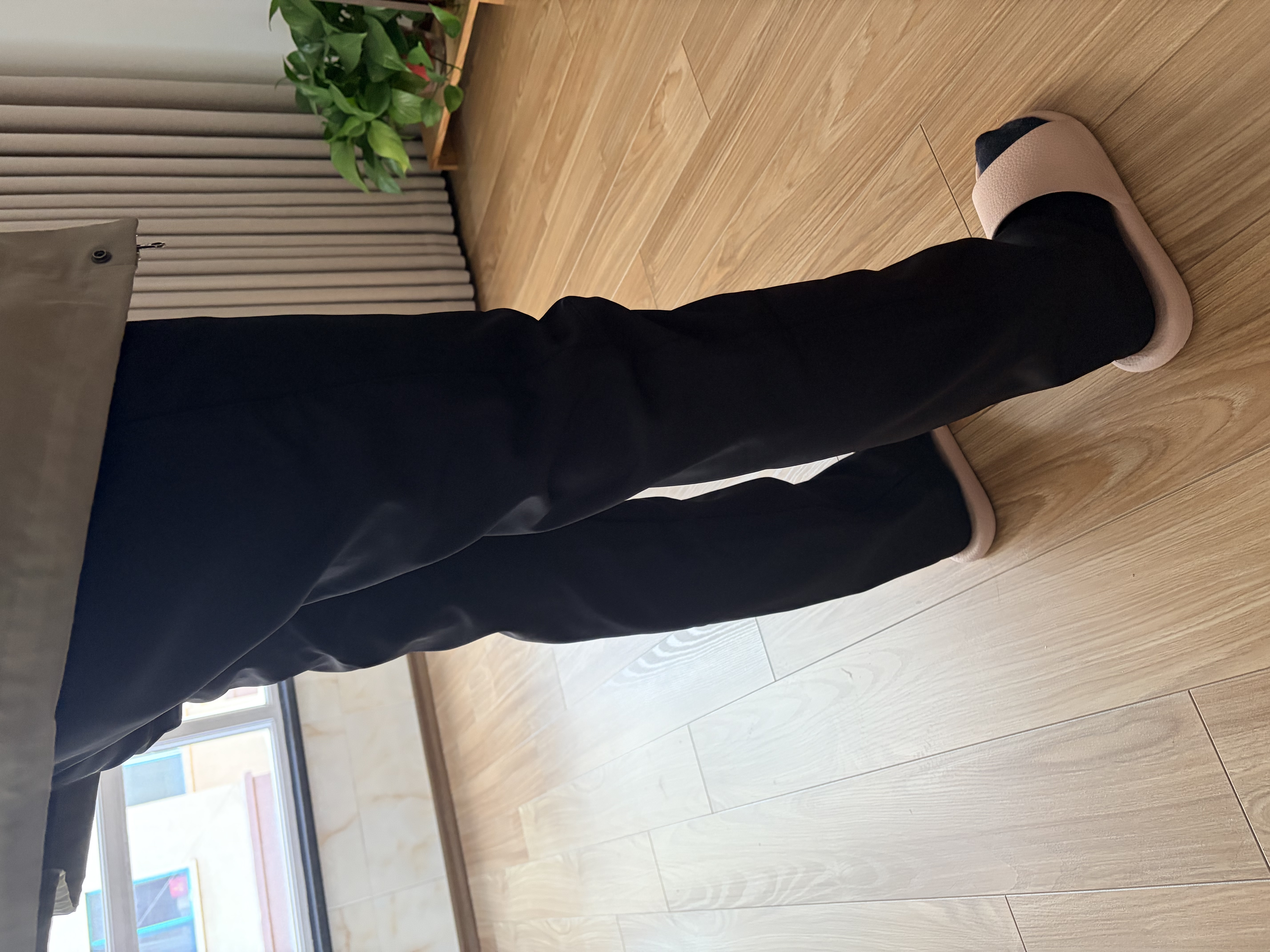 探拓（TECTOP）冲锋裤女加绒保暖防风软壳裤登山徒步裤 女款黑色 L 实拍图