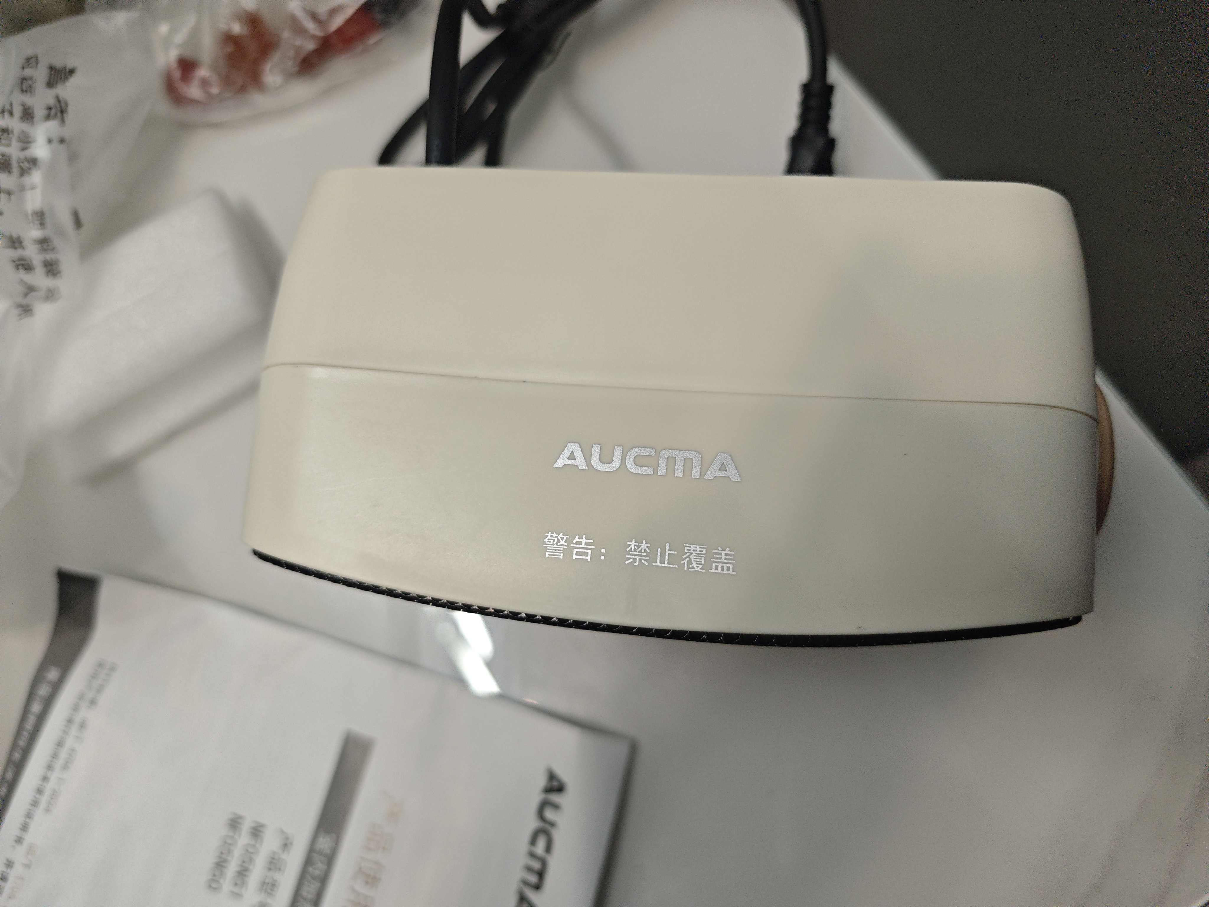 澳柯玛（AUCMA）石墨烯迷你暖风机/循环暖房机/电暖器/电暖气/工位取暖电器/办公室桌面电暖风烤火炉暖脚器热风机 实拍图