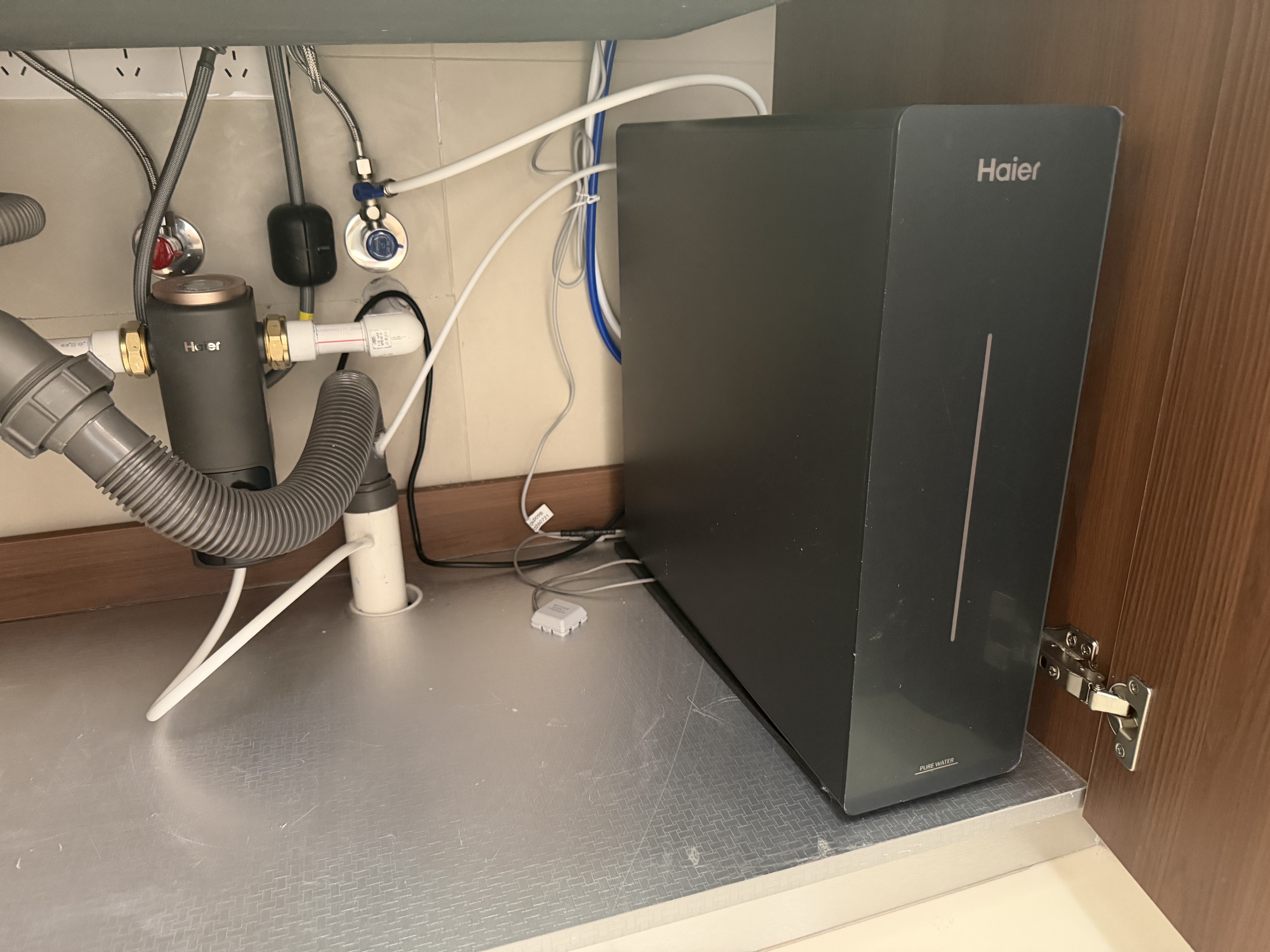 海尔（Haier）前置过滤器培林自净化系列五涡轮自动反冲洗钛金滤网大通量家用自来水全屋净水器HQZ50-XFAZ12 实拍图