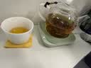 八千行一次性功夫茶杯茶具60ml稻壳茶杯高档加厚耐热品茗茶杯 96只+杯架 实拍图