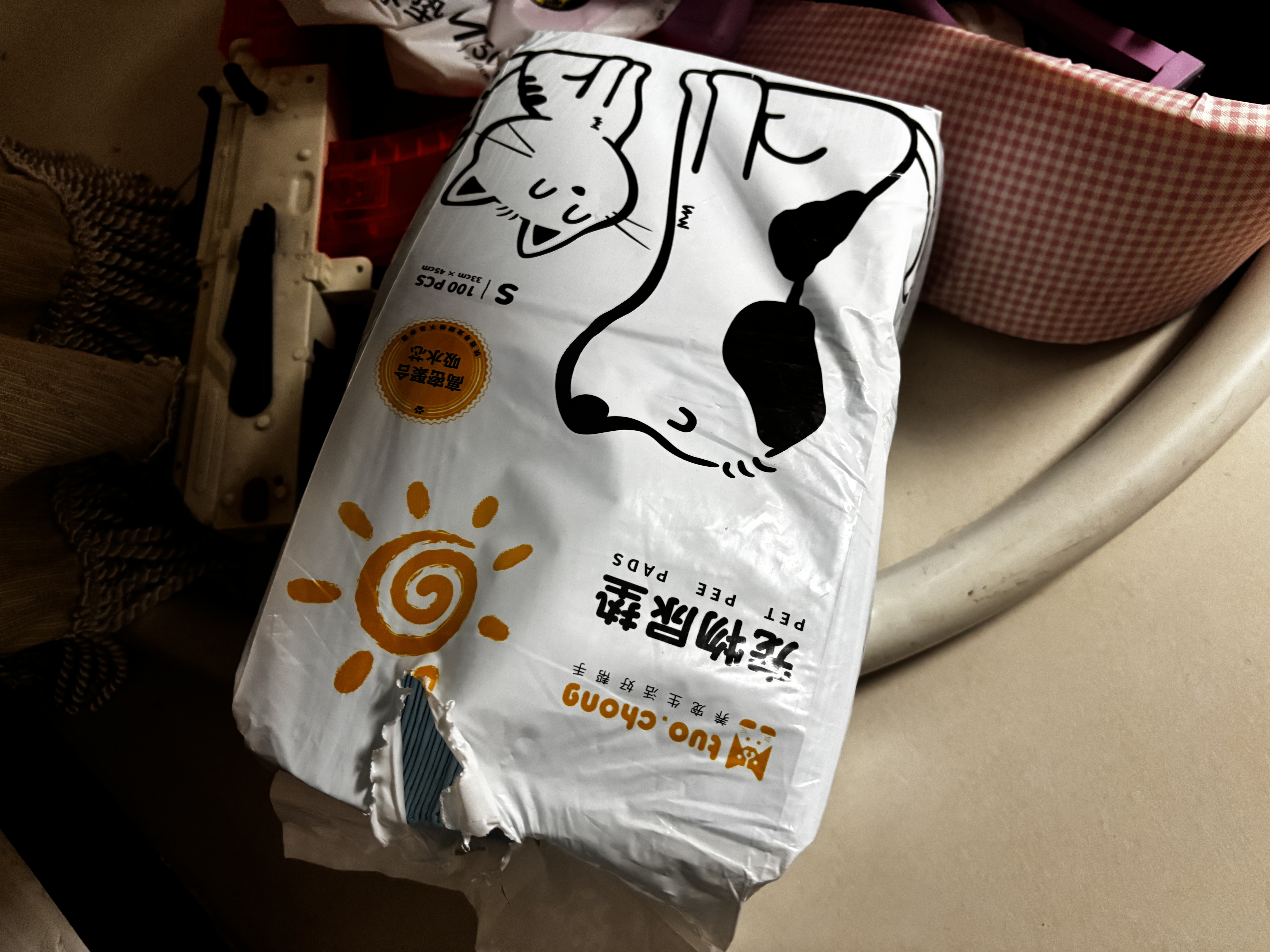 拓宠宠物加厚尿垫狗狗厕所尿片除臭吸水训导尿布猫隔尿垫S码100片 实拍图