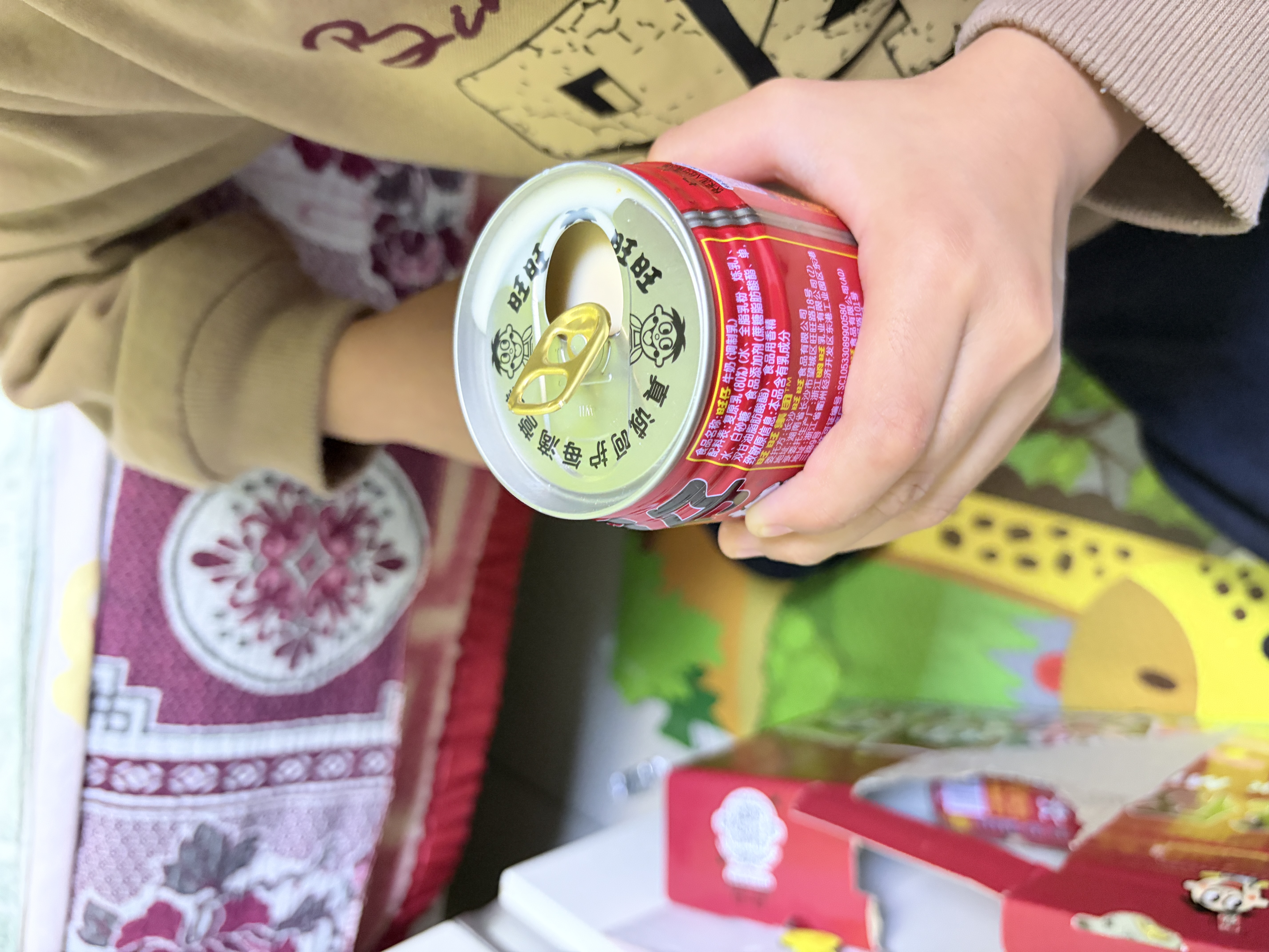 旺旺旺仔牛奶245ml*10罐 三色罐综合口味 儿童早餐奶  礼盒装 实拍图