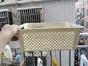京东物流 桌面长方形收纳筐厨房杂物家用收纳盒塑料玩具零食整理 奶油色特大号 34*24*12.5cm 实拍图
