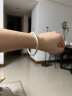顺庆银楼9999足银传承古法银手镯男女情侣款镯子送妈妈女友中秋节礼物单只 古法银镯20克-56mm配证书 实拍图