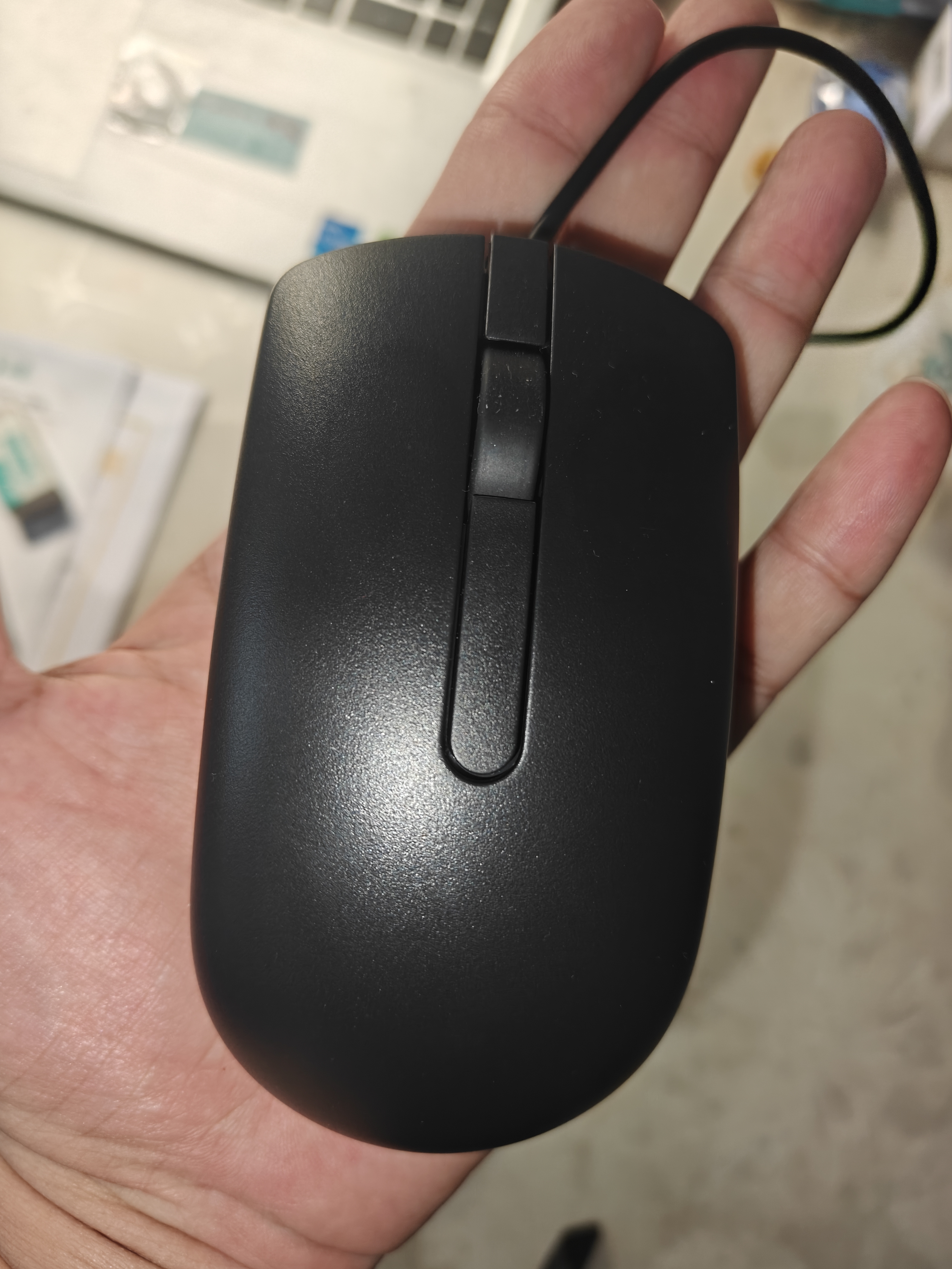 戴尔（DELL）MS116鼠标有线鼠标 商务办公经典对称USB接口即插即用男女通用 笔记本台式机企业采购鼠标（黑色） 实拍图