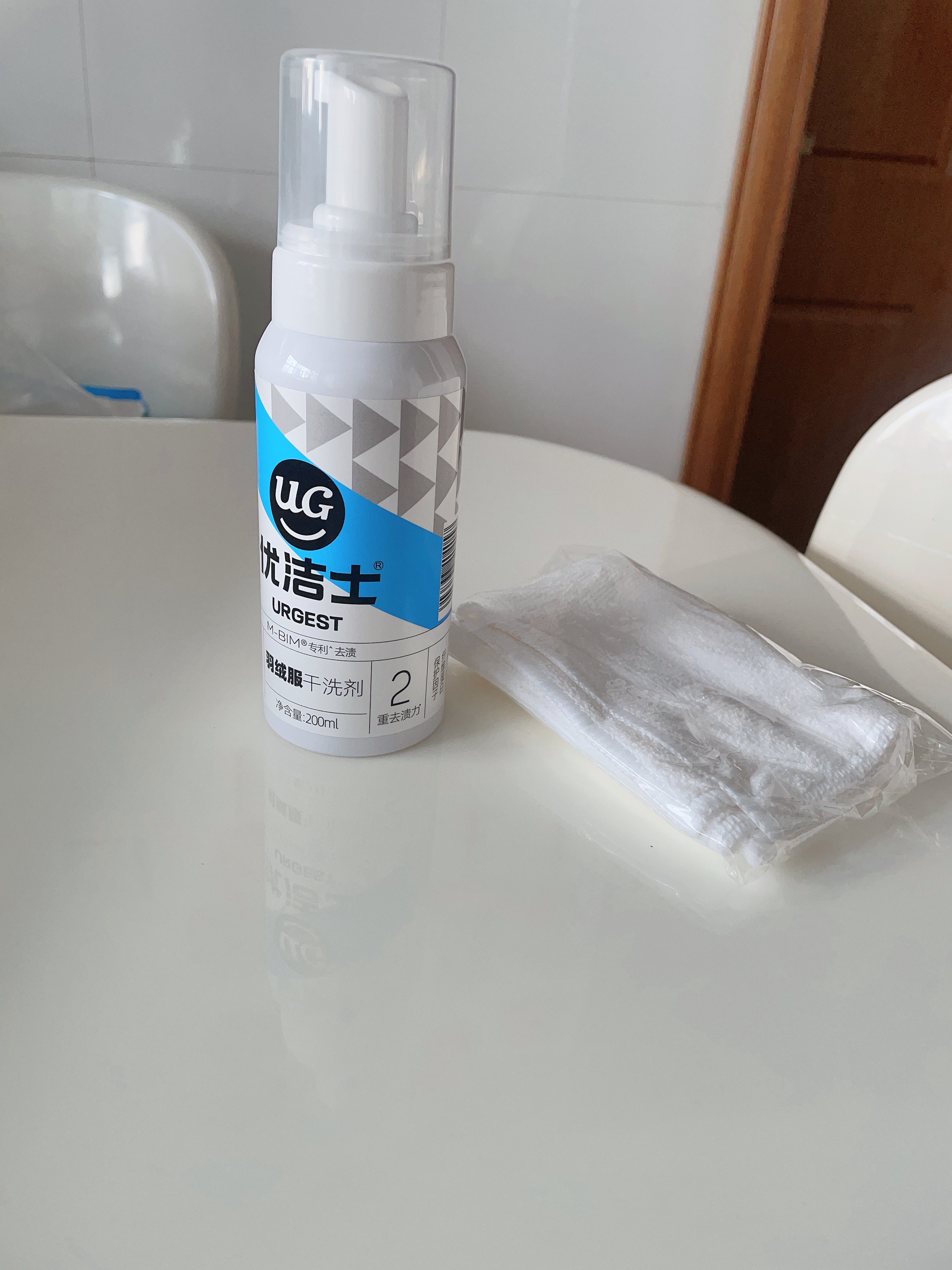 优洁士羽绒服清洗剂200ml*1瓶衣物免水洗去污干洗剂 羽绒服去渍 实拍图