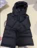 保姆鹅 【风墙】儿童羽绒服宝宝中长款护脸厚款外套保暖童装[NG2664] 炭黑 110 实拍图