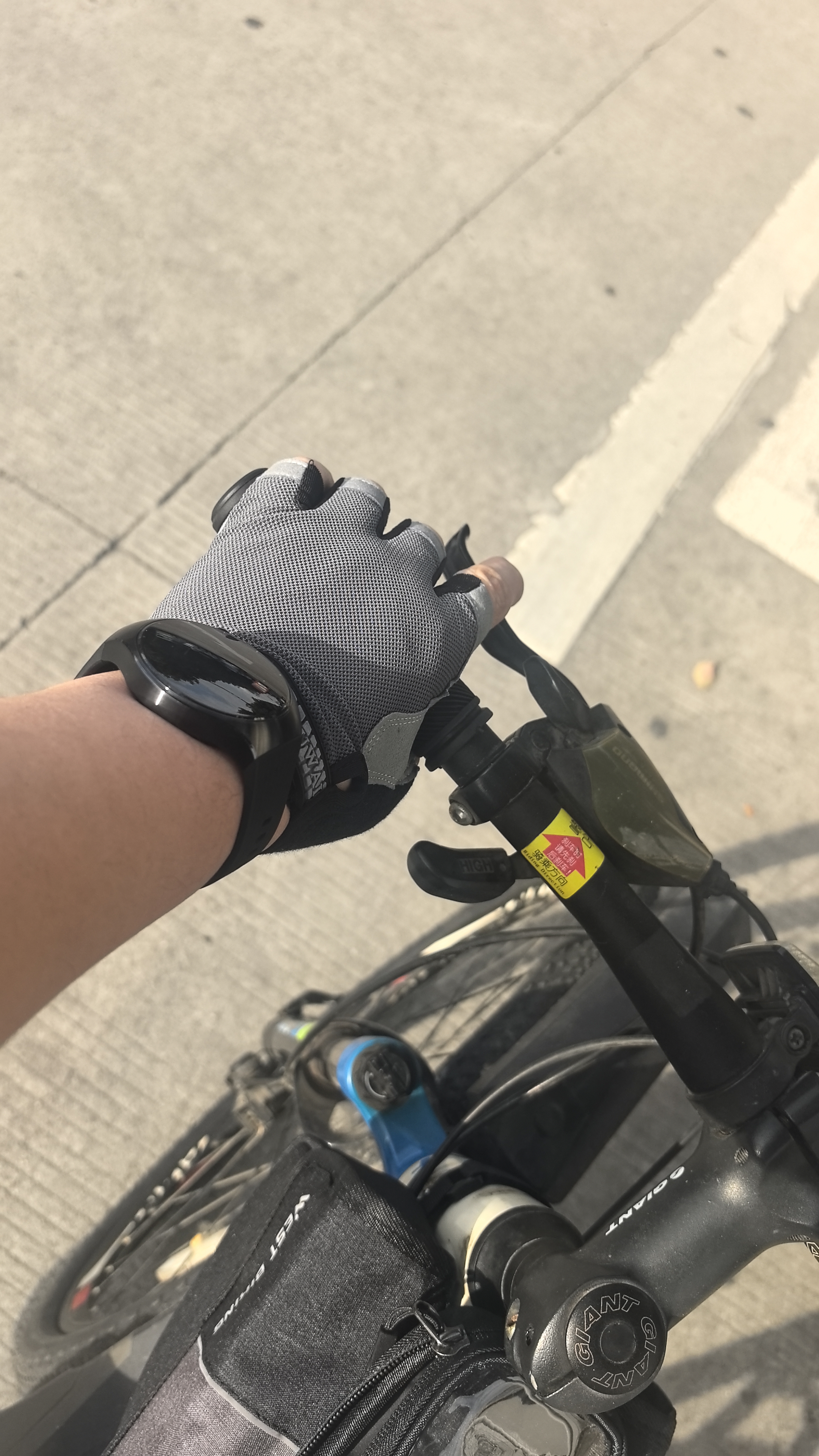 西骑者（WestBiking）自行车前梁包山地车手机包工具收纳包前挂包上管包骑行装备 黑色 实拍图