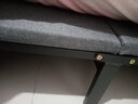 亿鉴折叠床单人办公室午休午睡行军床医院陪护沙发床护脊躺椅 【90CM宽】海绵麻布-黑架 实拍图