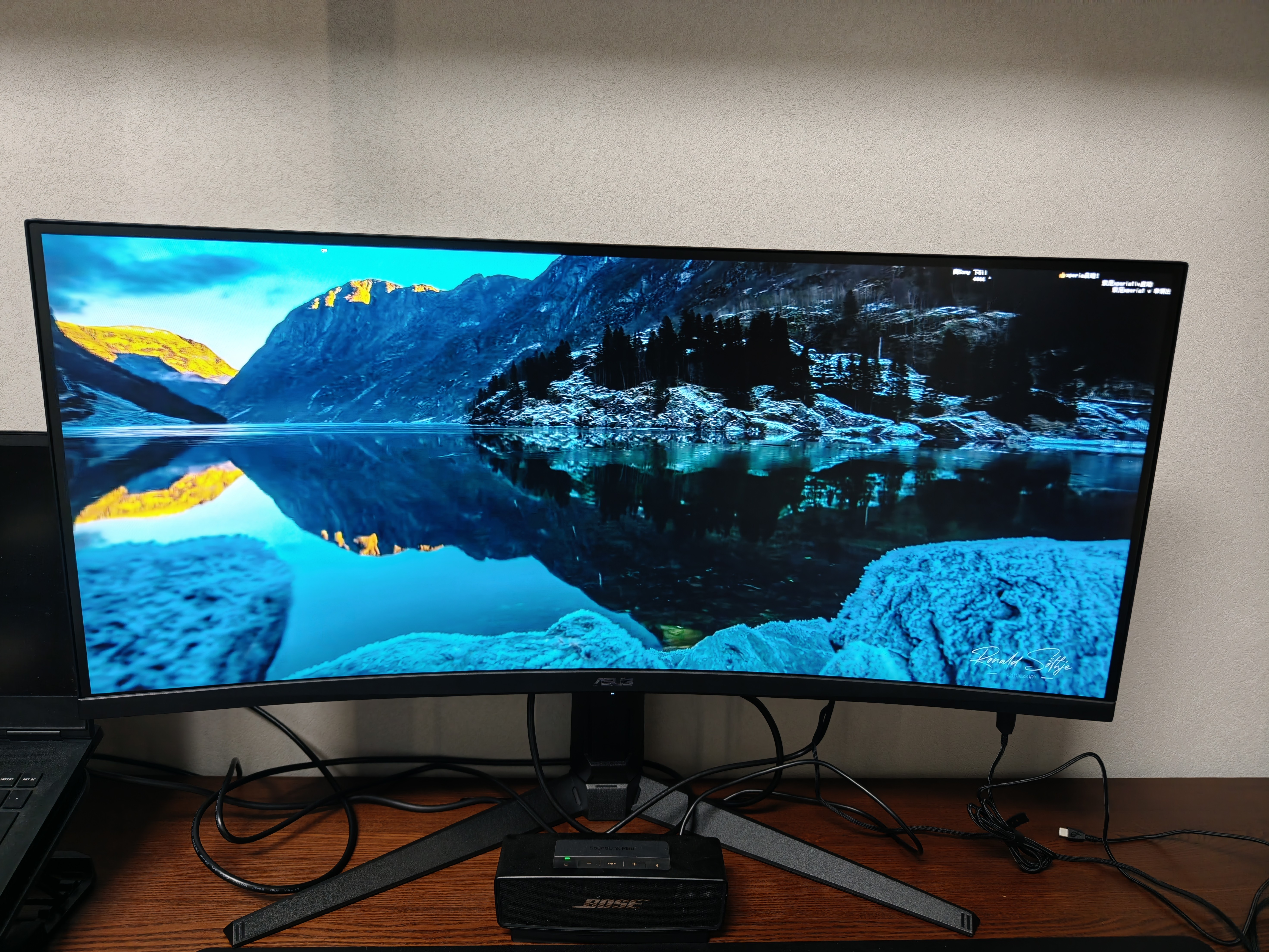 华硕战影34 VG34WQML5A 34英寸电竞显示器2K WQHD曲面带鱼屏HVA 250Hz高刷HDR400 95%DCI-P3 HDMI2.1 实拍图