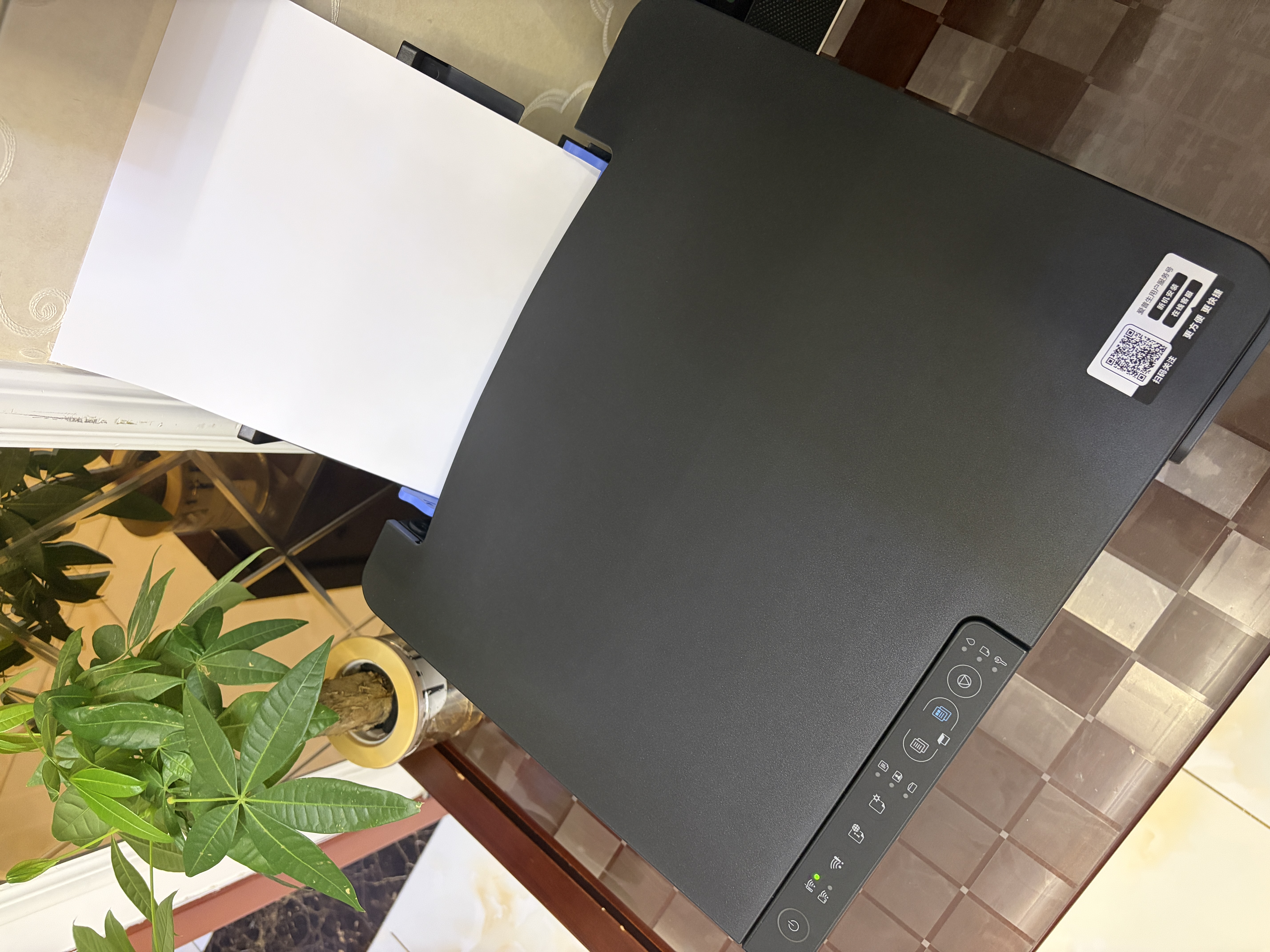 爱普生（EPSON）【6代新品】L3353墨仓式彩色家用AI学习打印机 L3251/L3255升级版(打印复印扫描 微信/无线 黑色） 实拍图