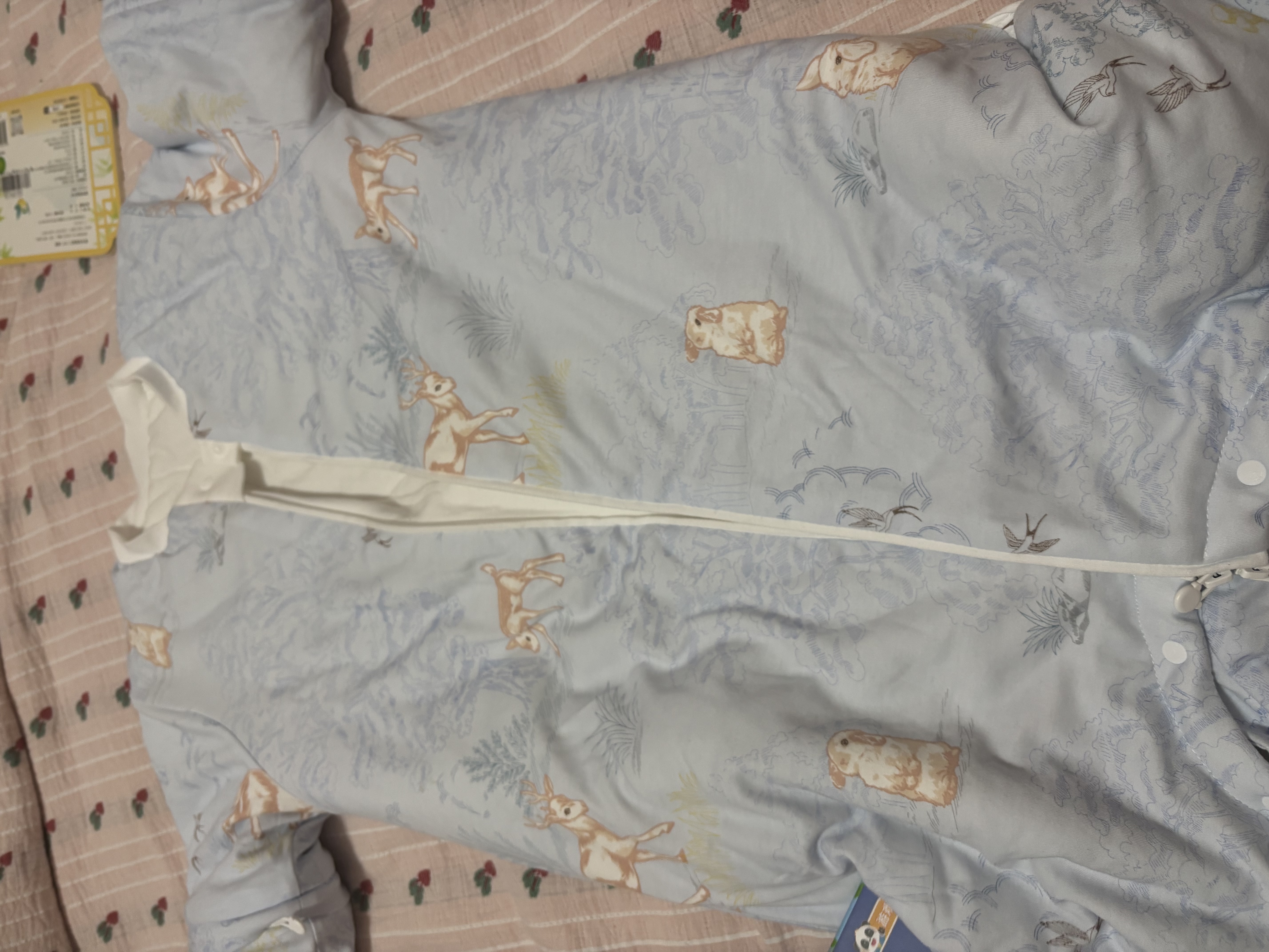 贝肽斯婴儿睡袋暖姜3.0儿童分腿睡袋婴幼儿防踢被睡衣秋冬中厚 原野L 实拍图