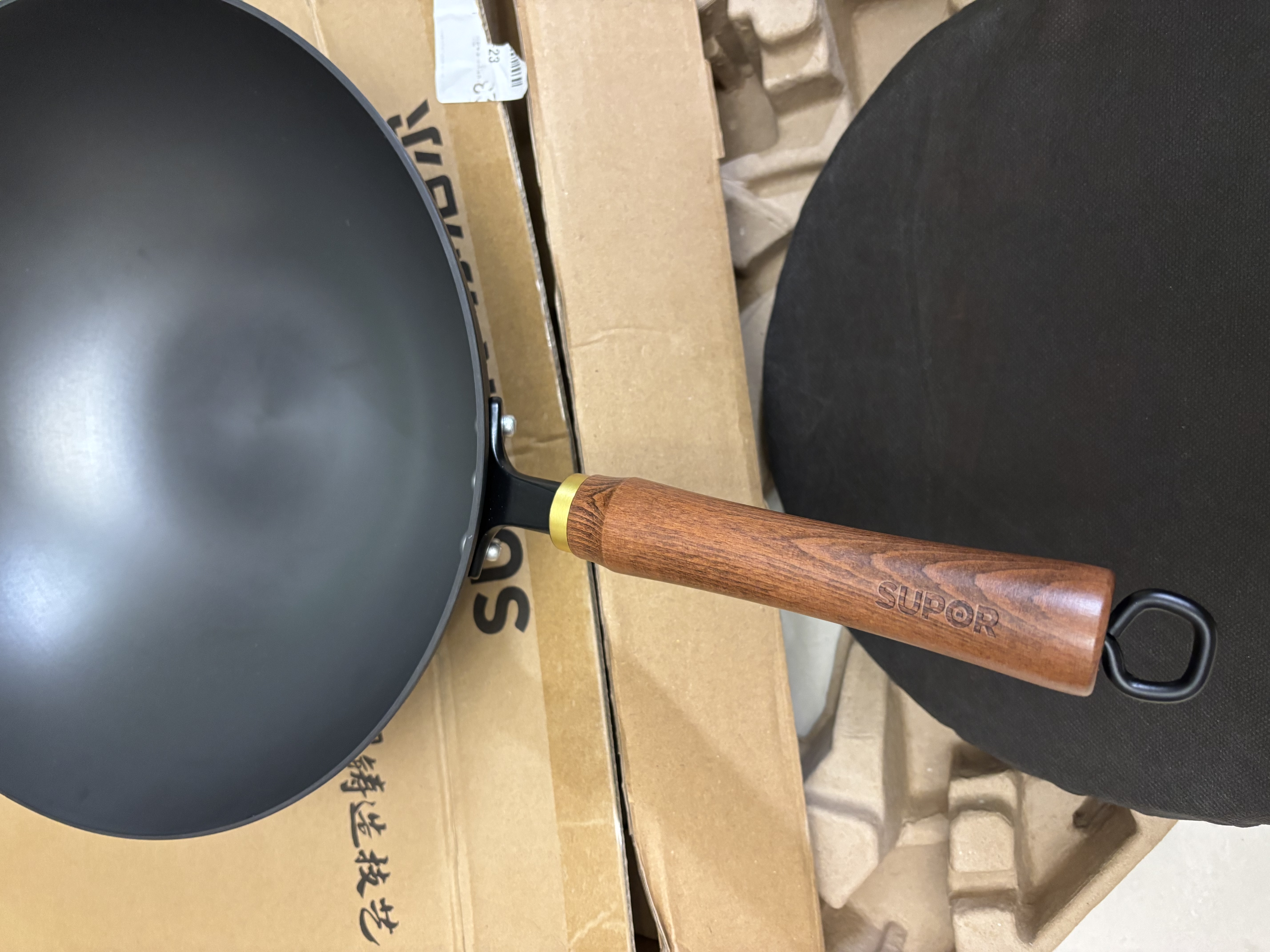苏泊尔（SUPOR）无涂层炒锅家用老式铁锅防锈炒菜锅32cm明火电磁炉通用 EC32AZT01 实拍图