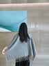 凌克纯羊毛披肩女士外搭秋冬加厚送母亲生日礼物妈妈长辈老人披风斗篷 【驼灰双面】纯羊毛披肩 实拍图