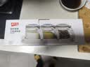 禧天龙玻璃调料盒调料瓶家用调料罐调味罐套装盐罐调味盒3件套带置物架 实拍图
