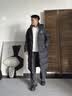 准者（RIGORER）长款羽绒服男2026秋冬新款连帽保暖防风加厚运动户外休闲情侣外套 纯正黑 L (175) 实拍图